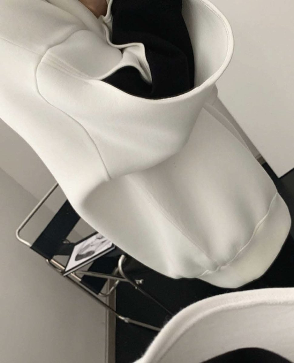 【動画あり】ダイバー素材デザインスリーブ上質ワイドトップス  2色展開 - select store mirror me【動画あり】ダイバー素材デザインスリーブ上質ワイドトップス  2色展開163142519mirror meselect store mirror me163142519ホワイトXS