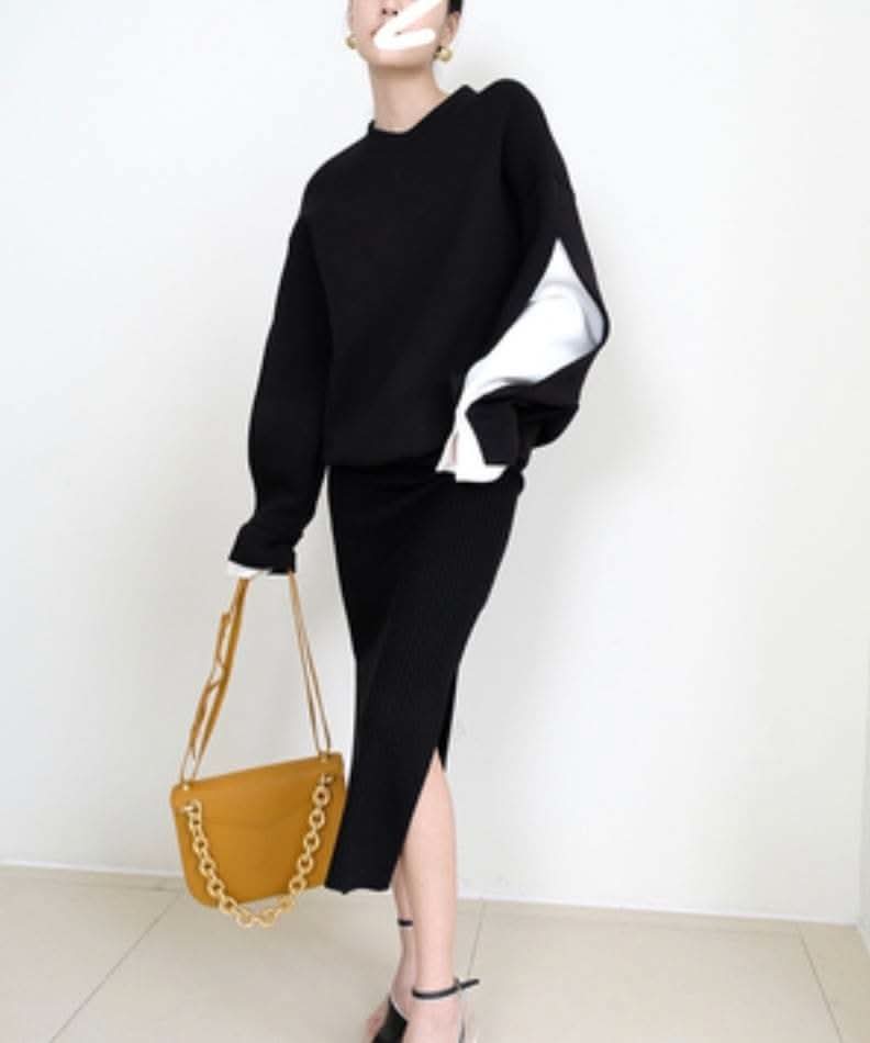 【動画あり】ダイバー素材デザインスリーブ上質ワイドトップス  2色展開 - select store mirror me【動画あり】ダイバー素材デザインスリーブ上質ワイドトップス  2色展開163142519mirror meselect store mirror me163142519ホワイトXS