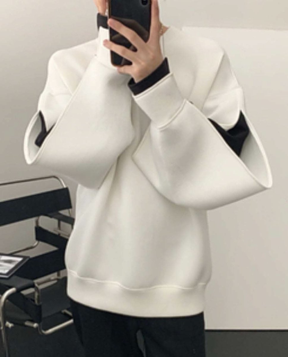 【動画あり】ダイバー素材デザインスリーブ上質ワイドトップス  2色展開 - select store mirror me【動画あり】ダイバー素材デザインスリーブ上質ワイドトップス  2色展開163142519mirror meselect store mirror me163142519ホワイトXS