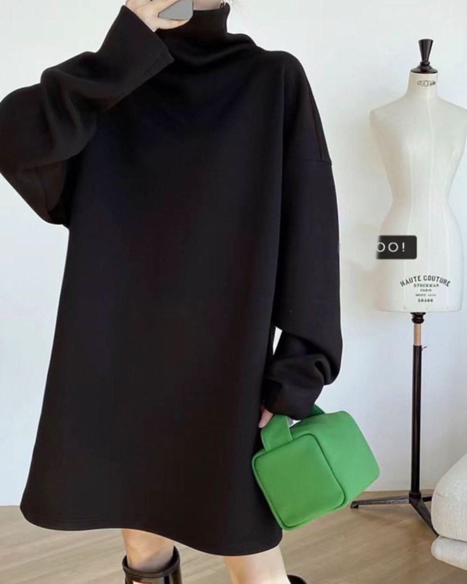 【上質コットン】タートルルーズネックスウェットワンピース 2色展開 - select store mirror me【上質コットン】タートルルーズネックスウェットワンピース 2色展開163198902mirror meselect store mirror me163198902グレー