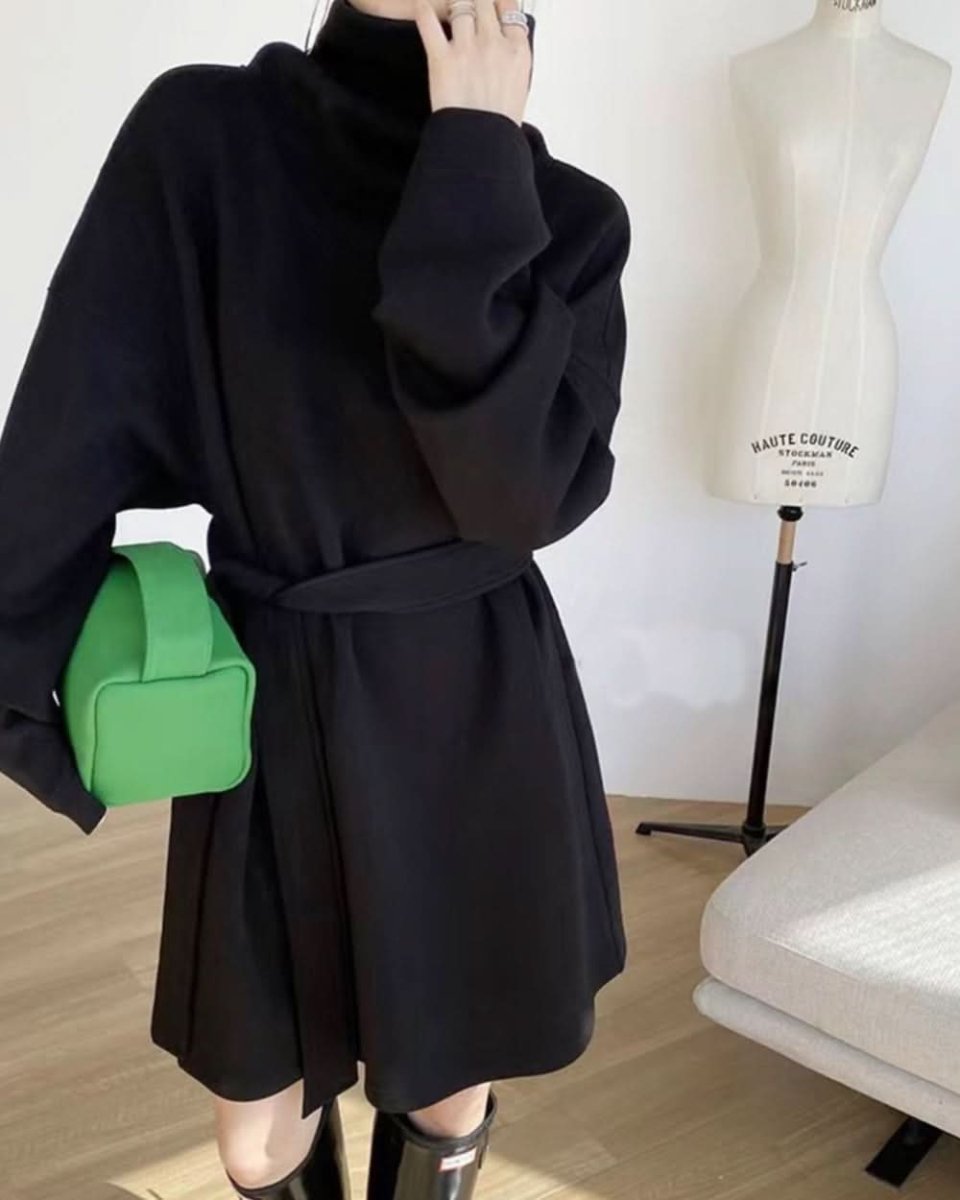 【上質コットン】タートルルーズネックスウェットワンピース 2色展開 - select store mirror me【上質コットン】タートルルーズネックスウェットワンピース 2色展開163198902mirror meselect store mirror me163198902グレー