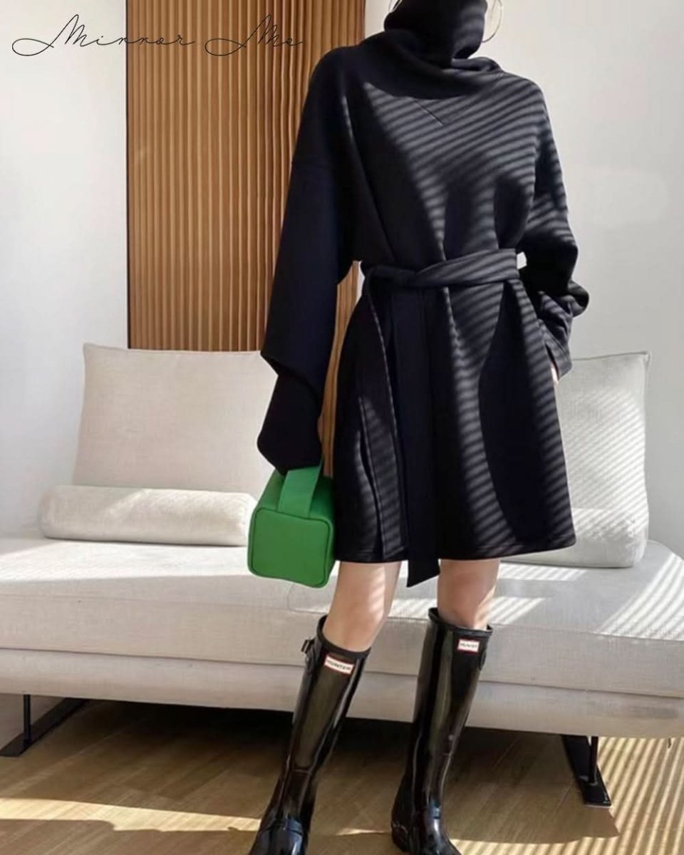 【上質コットン】タートルルーズネックスウェットワンピース 2色展開 - select store mirror me【上質コットン】タートルルーズネックスウェットワンピース 2色展開163198902mirror meselect store mirror me163198902グレー