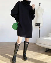 【上質コットン】タートルルーズネックスウェットワンピース 2色展開 - select store mirror me【上質コットン】タートルルーズネックスウェットワンピース 2色展開163198902mirror meselect store mirror me163198902グレー