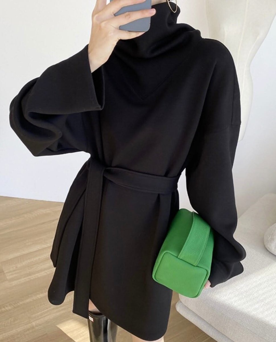 【上質コットン】タートルルーズネックスウェットワンピース 2色展開 - select store mirror me【上質コットン】タートルルーズネックスウェットワンピース 2色展開163198902mirror meselect store mirror me163198902グレー