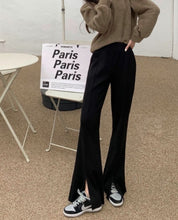 タックスリットハイウエストニットパンツ 2色展開 - select store mirror meタックスリットハイウエストニットパンツ 2色展開163466298mirror meselect store mirror me163466298グレー S