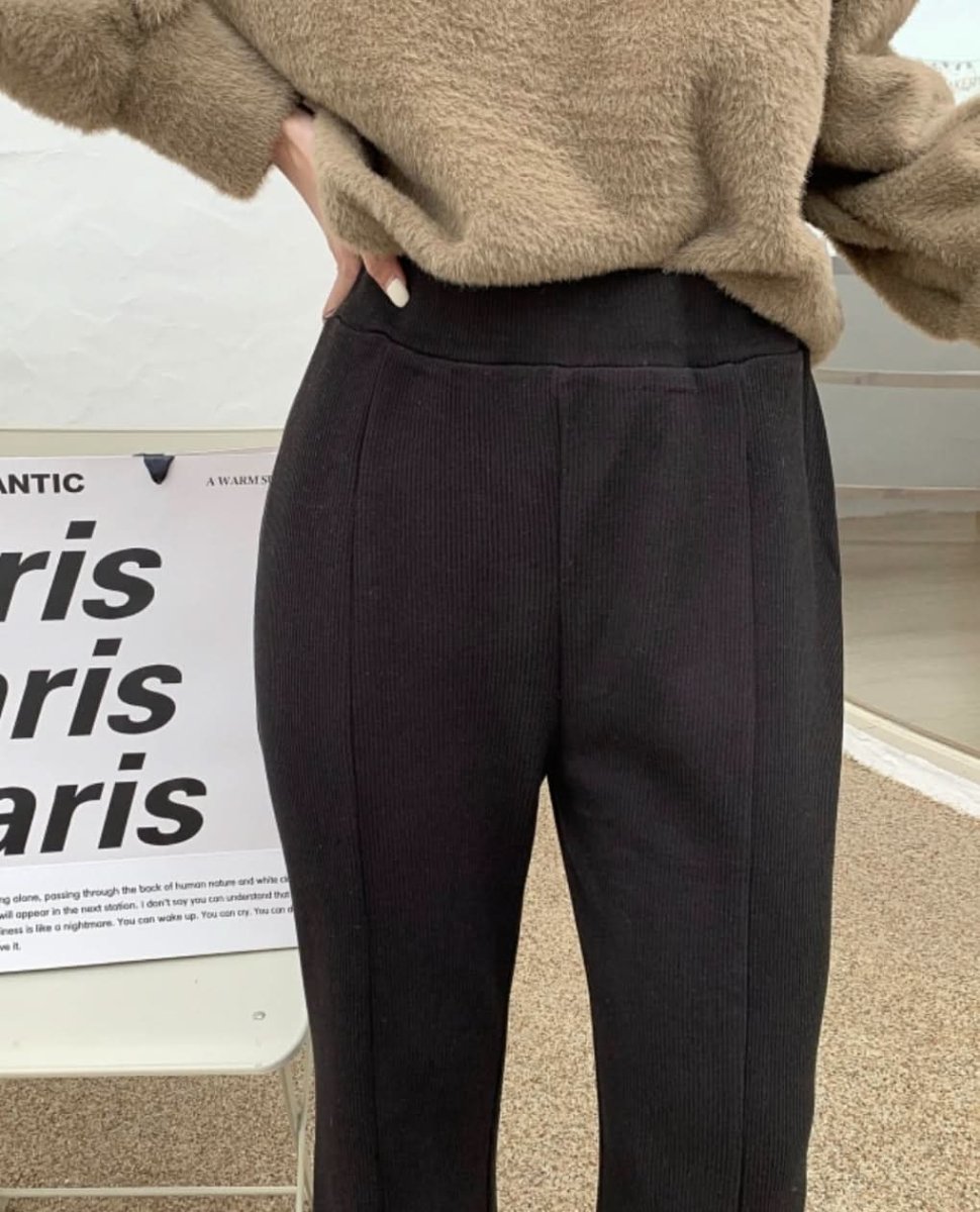 タックスリットハイウエストニットパンツ 2色展開 - select store mirror meタックスリットハイウエストニットパンツ 2色展開163466298mirror meselect store mirror me163466298グレー S