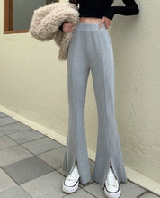 タックスリットハイウエストニットパンツ 2色展開 - select store mirror meタックスリットハイウエストニットパンツ 2色展開163466298mirror meselect store mirror me163466298グレー S