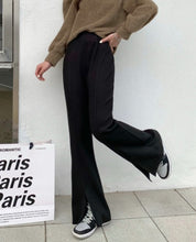 タックスリットハイウエストニットパンツ 2色展開 - select store mirror meタックスリットハイウエストニットパンツ 2色展開163466298mirror meselect store mirror me163466298グレー S