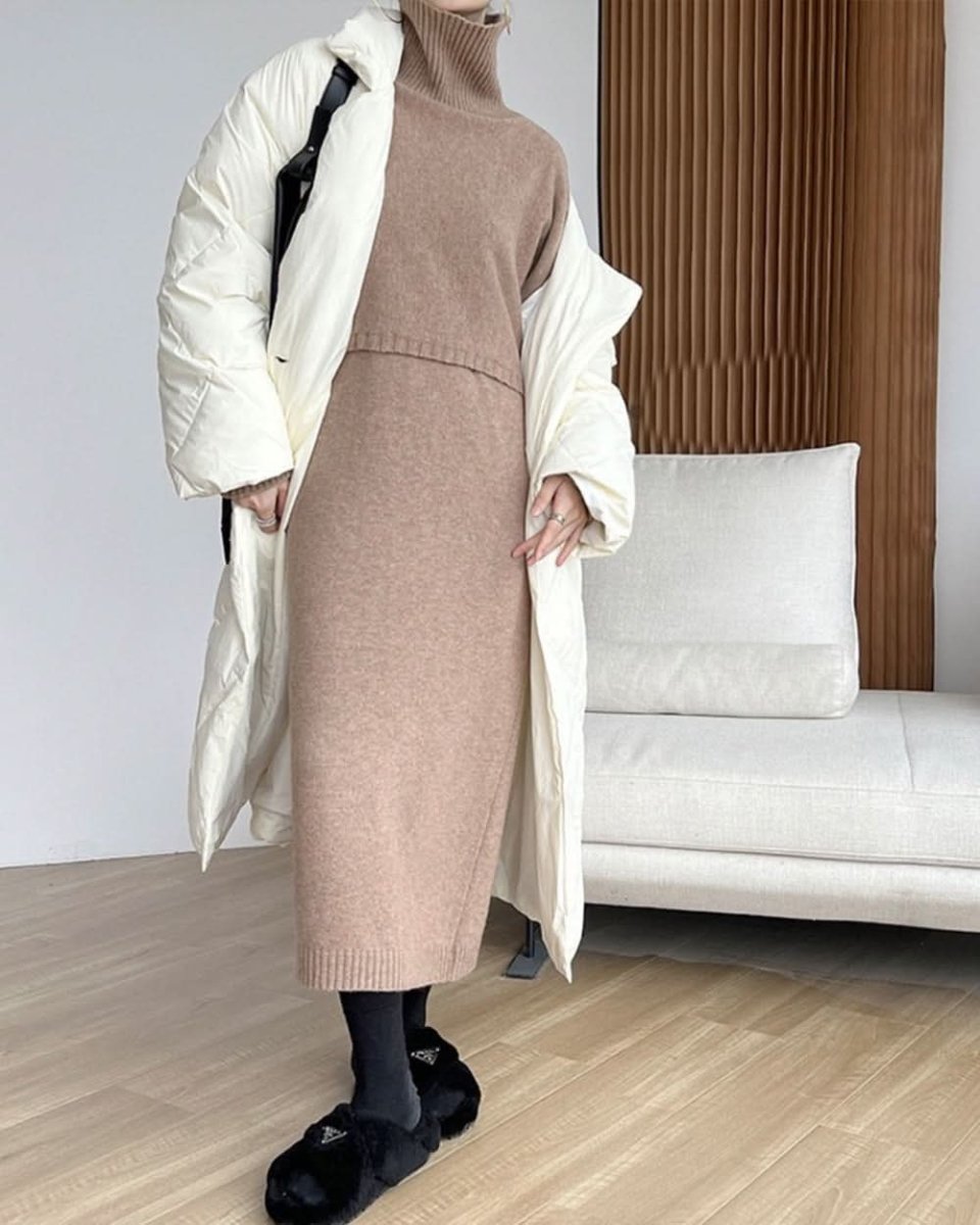 ショート丈ルーズトップス&ワンピースセットアップ 2色展開 - select store mirror meショート丈ルーズトップス&ワンピースセットアップ 2色展開163536464mirror meselect store mirror me163536464ベージュ