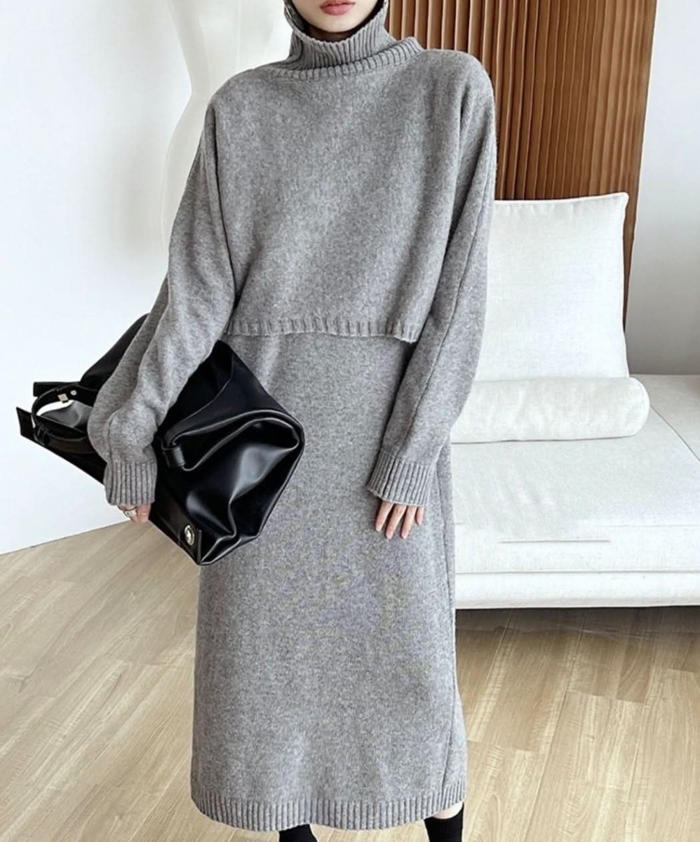 ショート丈ルーズトップス&ワンピースセットアップ 2色展開 - select store mirror meショート丈ルーズトップス&ワンピースセットアップ 2色展開163536464mirror meselect store mirror me163536464ベージュ