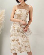 絞り染めデザインベアトップスリットワンピース 2色展開 - select store mirror me絞り染めデザインベアトップスリットワンピース 2色展開163820530mirror meselect store mirror me163820530ベージュ S