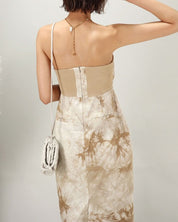 絞り染めデザインベアトップスリットワンピース 2色展開 - select store mirror me絞り染めデザインベアトップスリットワンピース 2色展開163820530mirror meselect store mirror me163820530ベージュ S