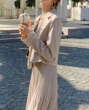 【動画あり】ショート丈ジャケット&ミックスプリーツスカートセットアップ 2色展開 - select store mirror me【動画あり】ショート丈ジャケット&ミックスプリーツスカートセットアップ 2色展開164652981mirror meselect store mirror me164652981ベージュ S