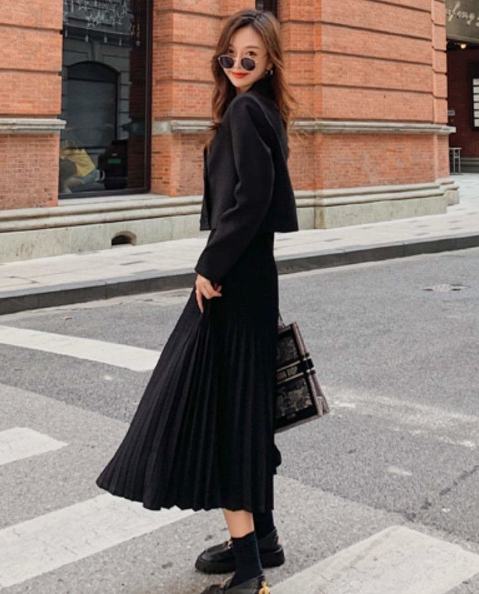 【動画あり】ショート丈ジャケット&ミックスプリーツスカートセットアップ 2色展開 - select store mirror me【動画あり】ショート丈ジャケット&ミックスプリーツスカートセットアップ 2色展開164652981mirror meselect store mirror me164652981ベージュ S