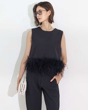 <インスタグラマー様ご愛用>【動画あり】フェザーノースリーブトップス  2色展開 - select store mirror me<インスタグラマー様ご愛用>【動画あり】フェザーノースリーブトップス  2色展開177960935mirror meselect store mirror me177960935ホワイトS