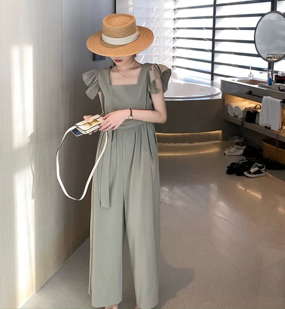 フリルショルダーウエストリボンロンパース 2色展開 - select store mirror meフリルショルダーウエストリボンロンパース 2色展開178205442mirror meselect store mirror me178205442カーキS