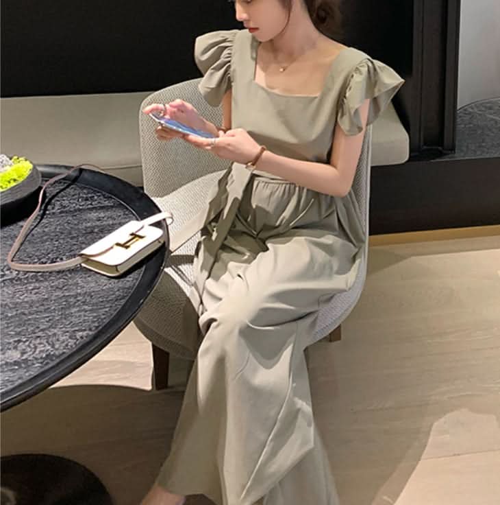 フリルショルダーウエストリボンロンパース 2色展開 - select store mirror meフリルショルダーウエストリボンロンパース 2色展開178205442mirror meselect store mirror me178205442カーキS