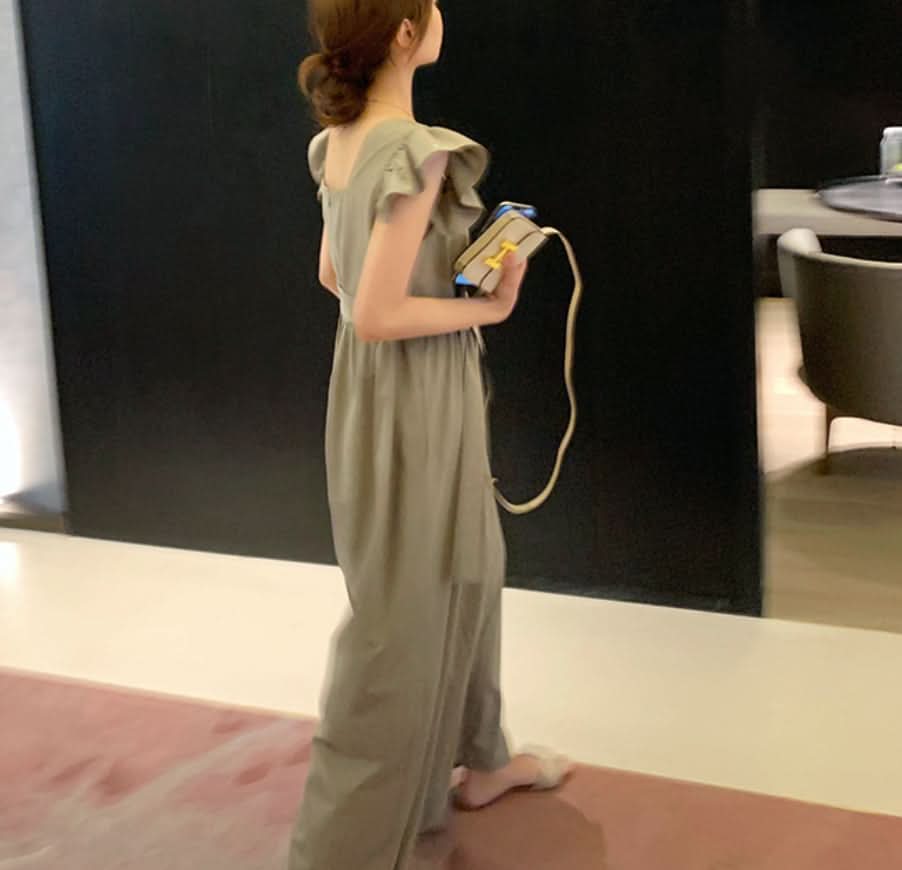 フリルショルダーウエストリボンロンパース 2色展開 - select store mirror meフリルショルダーウエストリボンロンパース 2色展開178205442mirror meselect store mirror me178205442カーキS