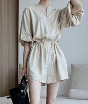 ラフスタイルジップ付きロンパース 2色展開 - select store mirror meラフスタイルジップ付きロンパース 2色展開179949352mirror meselect store mirror me179949352ベージュS