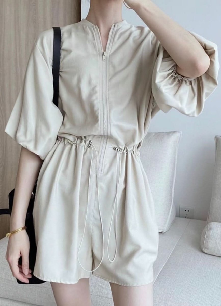 ラフスタイルジップ付きロンパース 2色展開 - select store mirror meラフスタイルジップ付きロンパース 2色展開179949352mirror meselect store mirror me179949352ベージュS