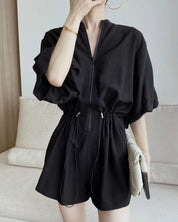 ラフスタイルジップ付きロンパース 2色展開 - select store mirror meラフスタイルジップ付きロンパース 2色展開179949352mirror meselect store mirror me179949352ベージュS