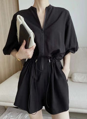 ラフスタイルジップ付きロンパース 2色展開 - select store mirror meラフスタイルジップ付きロンパース 2色展開179949352mirror meselect store mirror me179949352ベージュS