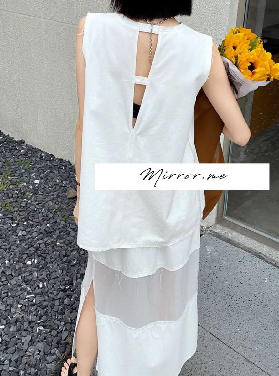 デザインシースルースカートセットアップ 2色展開 - select store mirror meデザインシースルースカートセットアップ 2色展開182943812mirror meselect store mirror me182943812ホワイトS