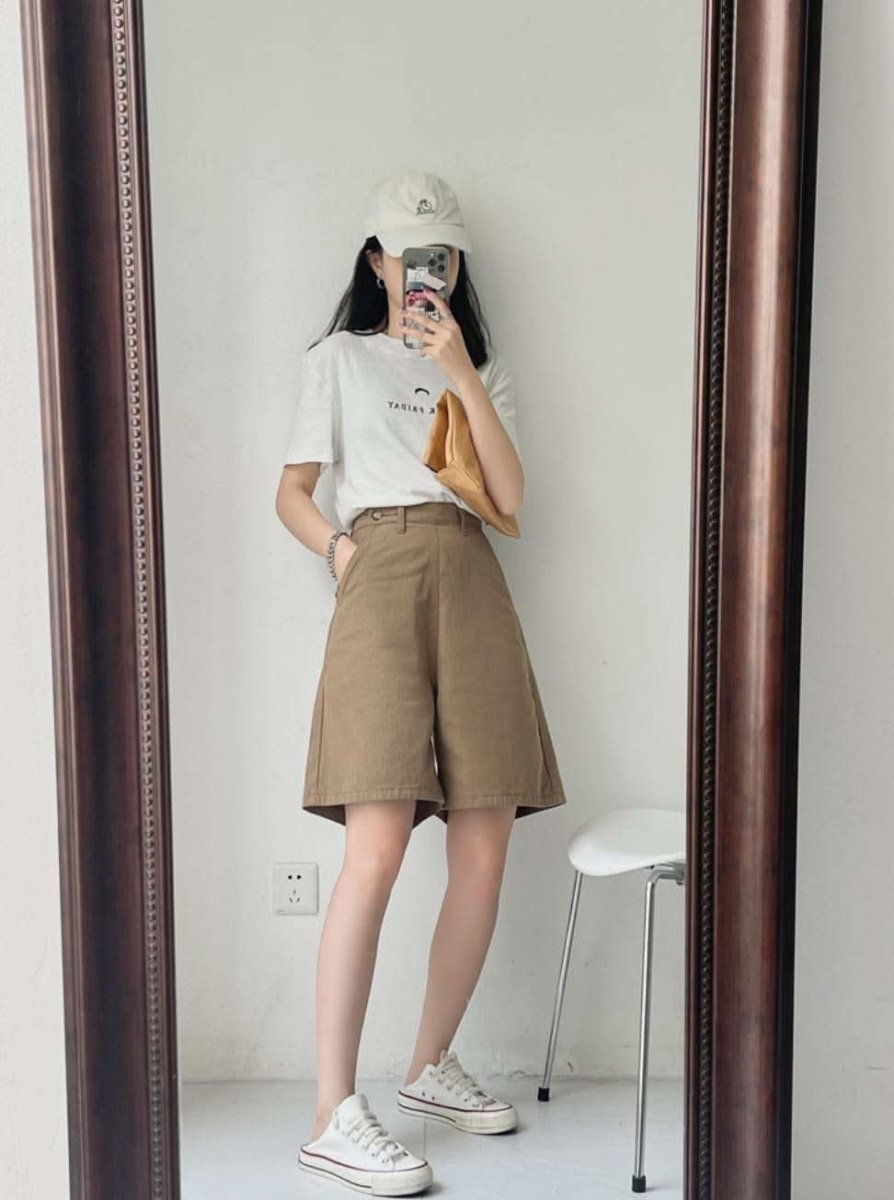 <サイズ展開豊富>【動画あり】美シルエットマニッシュハーフパンツ 2色展開 - select store mirror me<サイズ展開豊富>【動画あり】美シルエットマニッシュハーフパンツ 2色展開186092393mirror meselect store mirror me186092393ベージュS