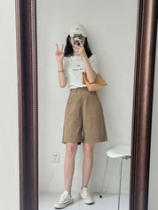 <サイズ展開豊富>【動画あり】美シルエットマニッシュハーフパンツ 2色展開 - select store mirror me<サイズ展開豊富>【動画あり】美シルエットマニッシュハーフパンツ 2色展開186092393mirror meselect store mirror me186092393ベージュS