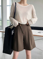 【動画あり】美シルエットマニッシュハーフパンツ 2色展開 - select store mirror me【動画あり】美シルエットマニッシュハーフパンツ 2色展開190035742mirror meselect store mirror me190035742ブラウンS