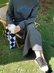 ラウンドロゴスカートスウェットセットアップ 2色展開 - select store mirror meラウンドロゴスカートスウェットセットアップ 2色展開191030521mirror meselect store mirror me191030521グレーS