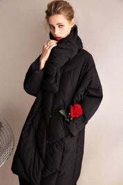 【ホワイトダック使用】【動画あり】ダウンストール付きノーカラーダウンコート 2色展開 - select store mirror me【ホワイトダック使用】【動画あり】ダウンストール付きノーカラーダウンコート 2色展開192819359mirror meselect store mirror me192819359ブラックXS