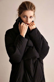 【ホワイトダック使用】【動画あり】ダウンストール付きノーカラーダウンコート 2色展開 - select store mirror me【ホワイトダック使用】【動画あり】ダウンストール付きノーカラーダウンコート 2色展開192819359mirror meselect store mirror me192819359ブラックXS