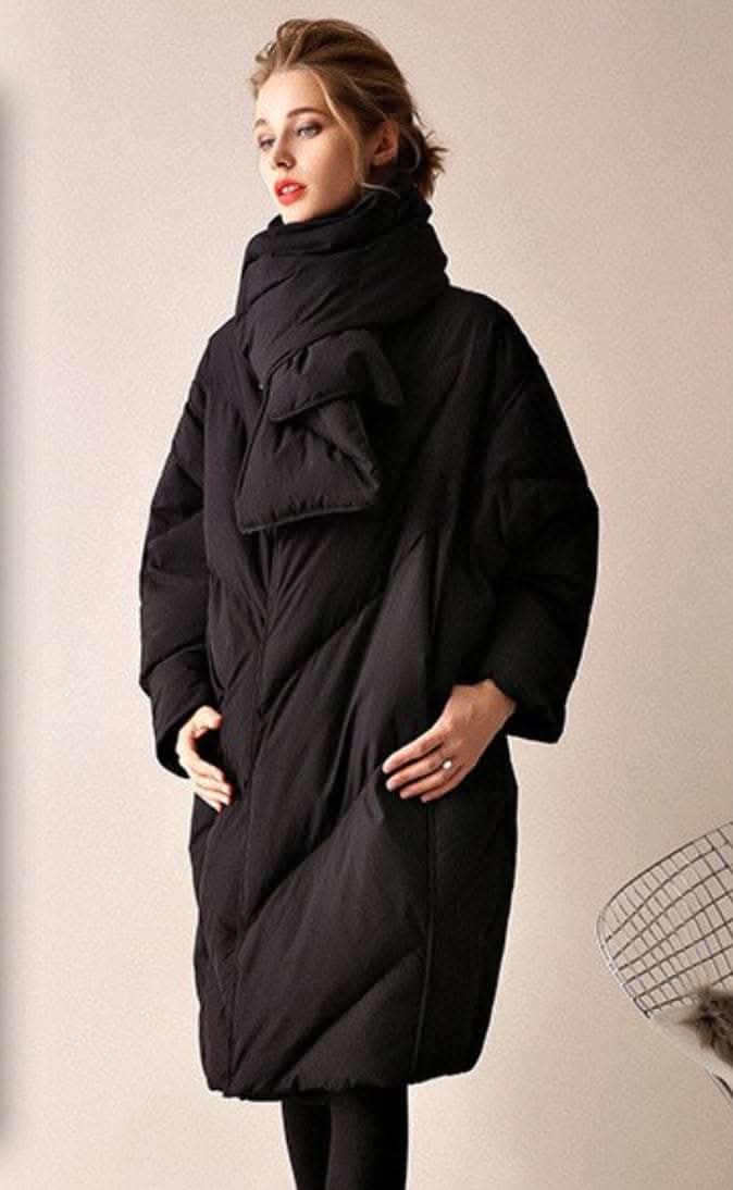 【ホワイトダック使用】【動画あり】ダウンストール付きノーカラーダウンコート 2色展開 - select store mirror me【ホワイトダック使用】【動画あり】ダウンストール付きノーカラーダウンコート 2色展開192819359mirror meselect store mirror me192819359ブラックXS