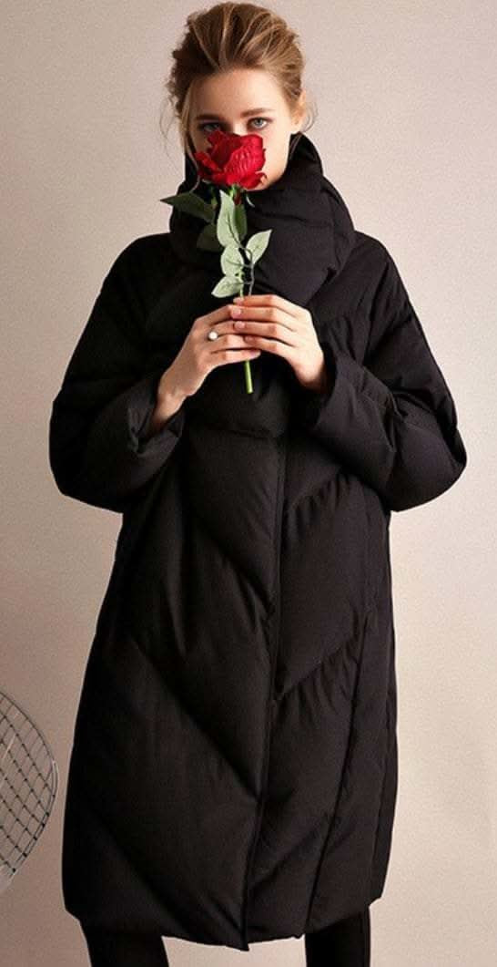 【ホワイトダック使用】【動画あり】ダウンストール付きノーカラーダウンコート 2色展開 - select store mirror me【ホワイトダック使用】【動画あり】ダウンストール付きノーカラーダウンコート 2色展開192819359mirror meselect store mirror me192819359ブラックXS