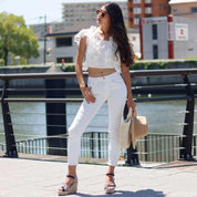 <ブラック即納>バックリボンフリルレースショルダーコットントップス 2色展開 - select store mirror me<ブラック即納>バックリボンフリルレースショルダーコットントップス 2色展開194553645mirror meselect store mirror me194553645ホワイト