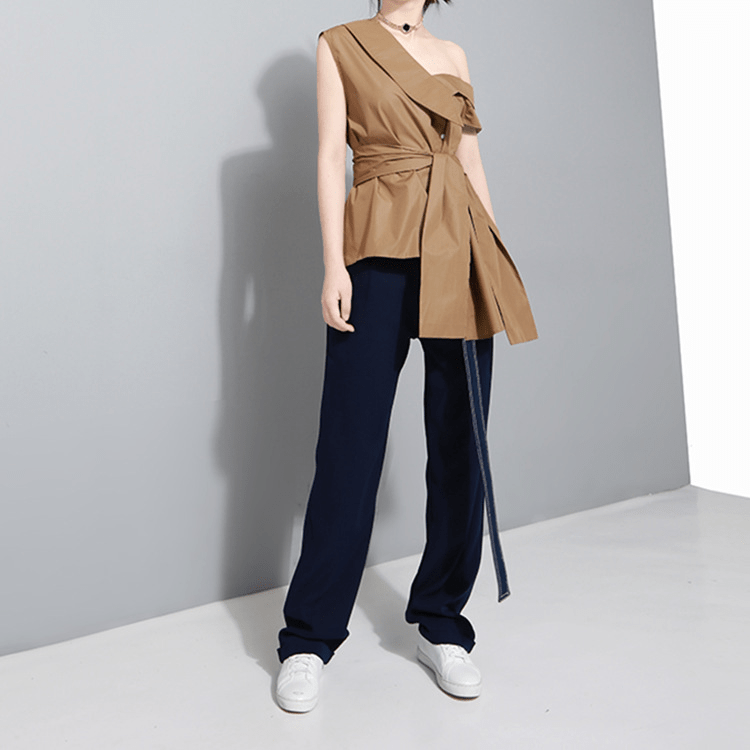 アシンメトリーオフショルトップス 2色展開 - select store mirror meアシンメトリーオフショルトップス 2色展開194553704mirror meselect store mirror me194553704ブラック