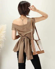 アシンメトリーオフショルトップス 2色展開 - select store mirror meアシンメトリーオフショルトップス 2色展開194553704mirror meselect store mirror me194553704ブラック