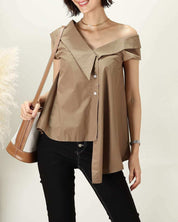 アシンメトリーオフショルトップス 2色展開 - select store mirror meアシンメトリーオフショルトップス 2色展開194553704mirror meselect store mirror me194553704ブラック