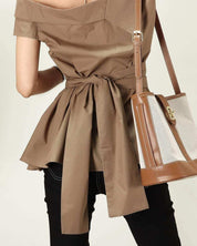 アシンメトリーオフショルトップス 2色展開 - select store mirror meアシンメトリーオフショルトップス 2色展開194553704mirror meselect store mirror me194553704ブラック