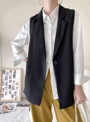 ベーシックカラーノースリーブジャケット 2色展開 - select store mirror meベーシックカラーノースリーブジャケット 2色展開197250502mirror meselect store mirror me197250502ホワイトXS