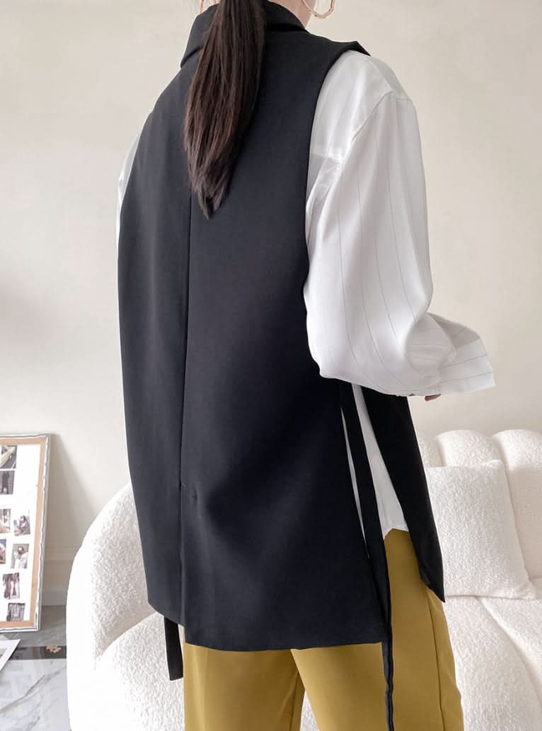 ベーシックカラーノースリーブジャケット 2色展開 - select store mirror meベーシックカラーノースリーブジャケット 2色展開197250502mirror meselect store mirror me197250502ホワイトXS