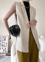 ベーシックカラーノースリーブジャケット 2色展開 - select store mirror meベーシックカラーノースリーブジャケット 2色展開197250502mirror meselect store mirror me197250502ホワイトXS