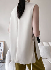 ベーシックカラーノースリーブジャケット 2色展開 - select store mirror meベーシックカラーノースリーブジャケット 2色展開197250502mirror meselect store mirror me197250502ホワイトXS