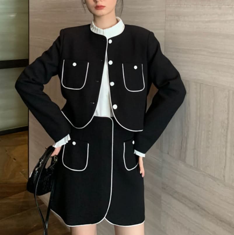 ラインノーカラーデザインミニスカートセットアップ 2色展開 - select store mirror meラインノーカラーデザインミニスカートセットアップ 2色展開198177124mirror meselect store mirror me198177124カーキS