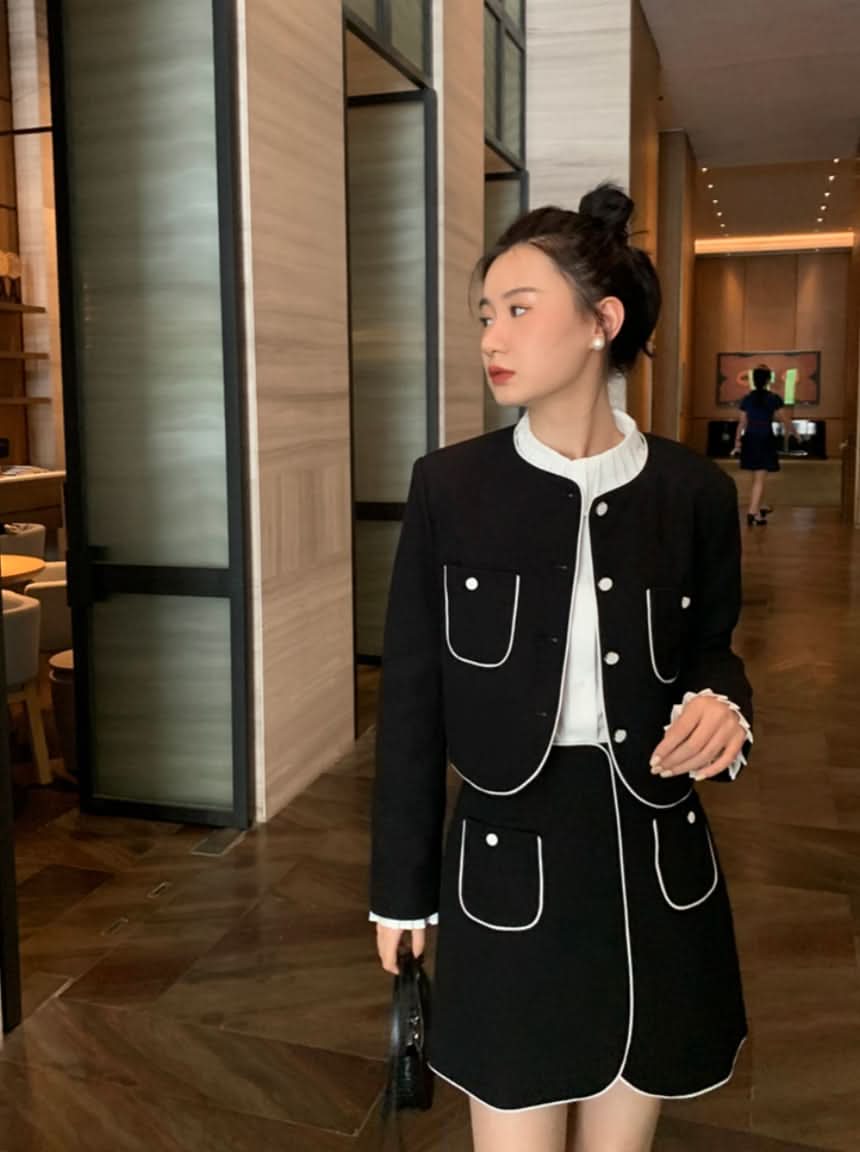 ラインノーカラーデザインミニスカートセットアップ 2色展開 - select store mirror meラインノーカラーデザインミニスカートセットアップ 2色展開198177124mirror meselect store mirror me198177124カーキS