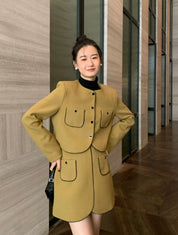 ラインノーカラーデザインミニスカートセットアップ 2色展開 - select store mirror meラインノーカラーデザインミニスカートセットアップ 2色展開198177124mirror meselect store mirror me198177124カーキS