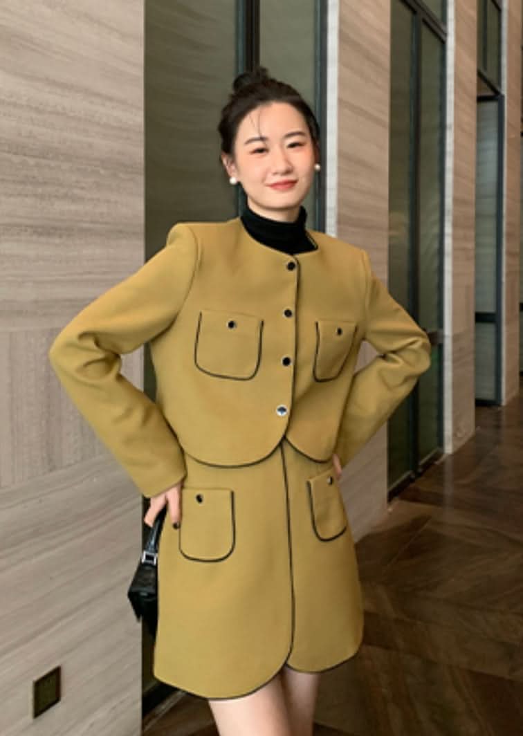 ラインノーカラーデザインミニスカートセットアップ 2色展開 - select store mirror meラインノーカラーデザインミニスカートセットアップ 2色展開198177124mirror meselect store mirror me198177124カーキS