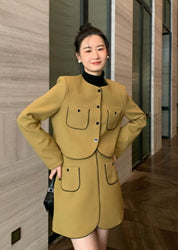 ラインノーカラーデザインミニスカートセットアップ 2色展開 - select store mirror meラインノーカラーデザインミニスカートセットアップ 2色展開198177124mirror meselect store mirror me198177124カーキS