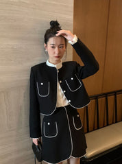 ラインノーカラーデザインミニスカートセットアップ 2色展開 - select store mirror meラインノーカラーデザインミニスカートセットアップ 2色展開198177124mirror meselect store mirror me198177124カーキS